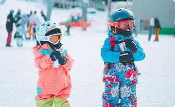 スキー場の子ども
